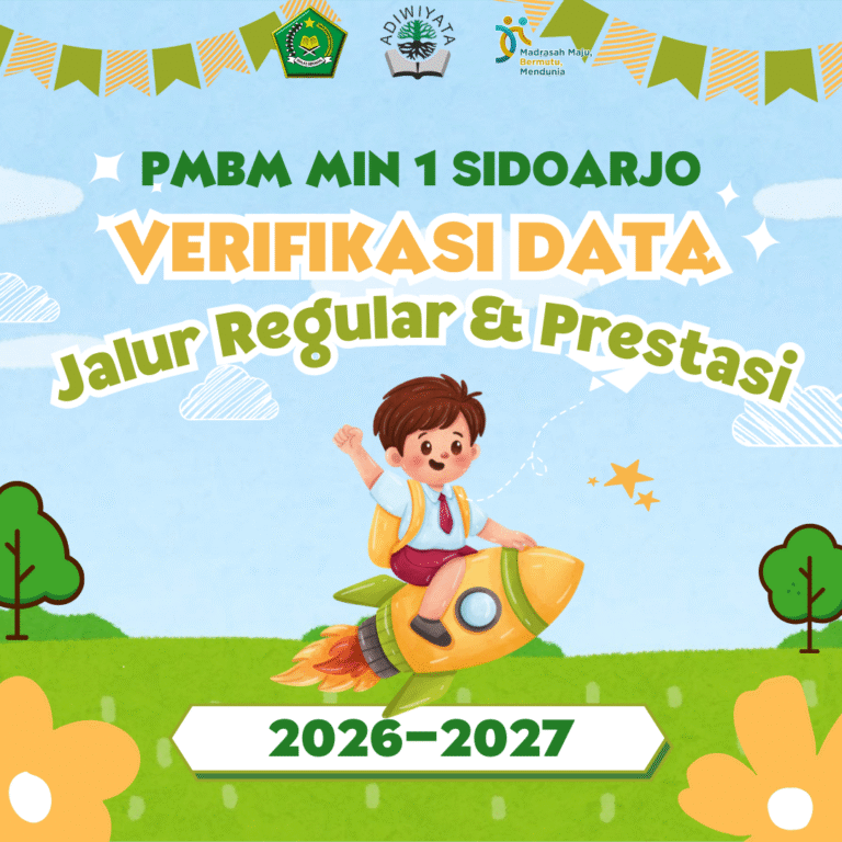 PMBM MIN1SDA: RUANG DAN SESI VERIFIKASI DATA/PENGUMPULAN BERKAS CALON MURID BARU 2026/2027